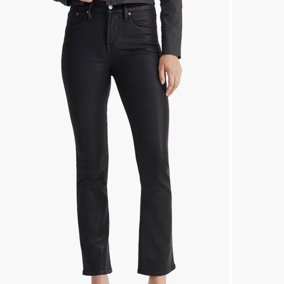 NWT madewell Black Ankle Cropped Jeans - Picture 1 of 7